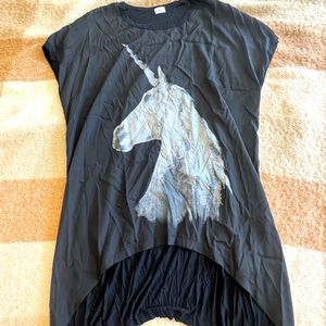SOLD Oversized Lab 1 Unicorn Shirt
